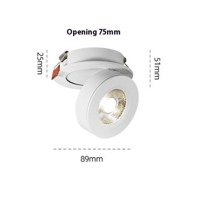 LED Embedded Folding Spotlight