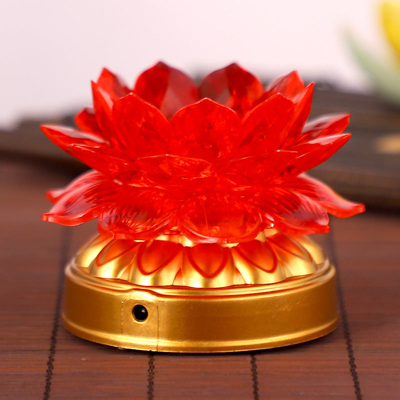 Blessing Lotus Lamp Buddha Front Ornaments