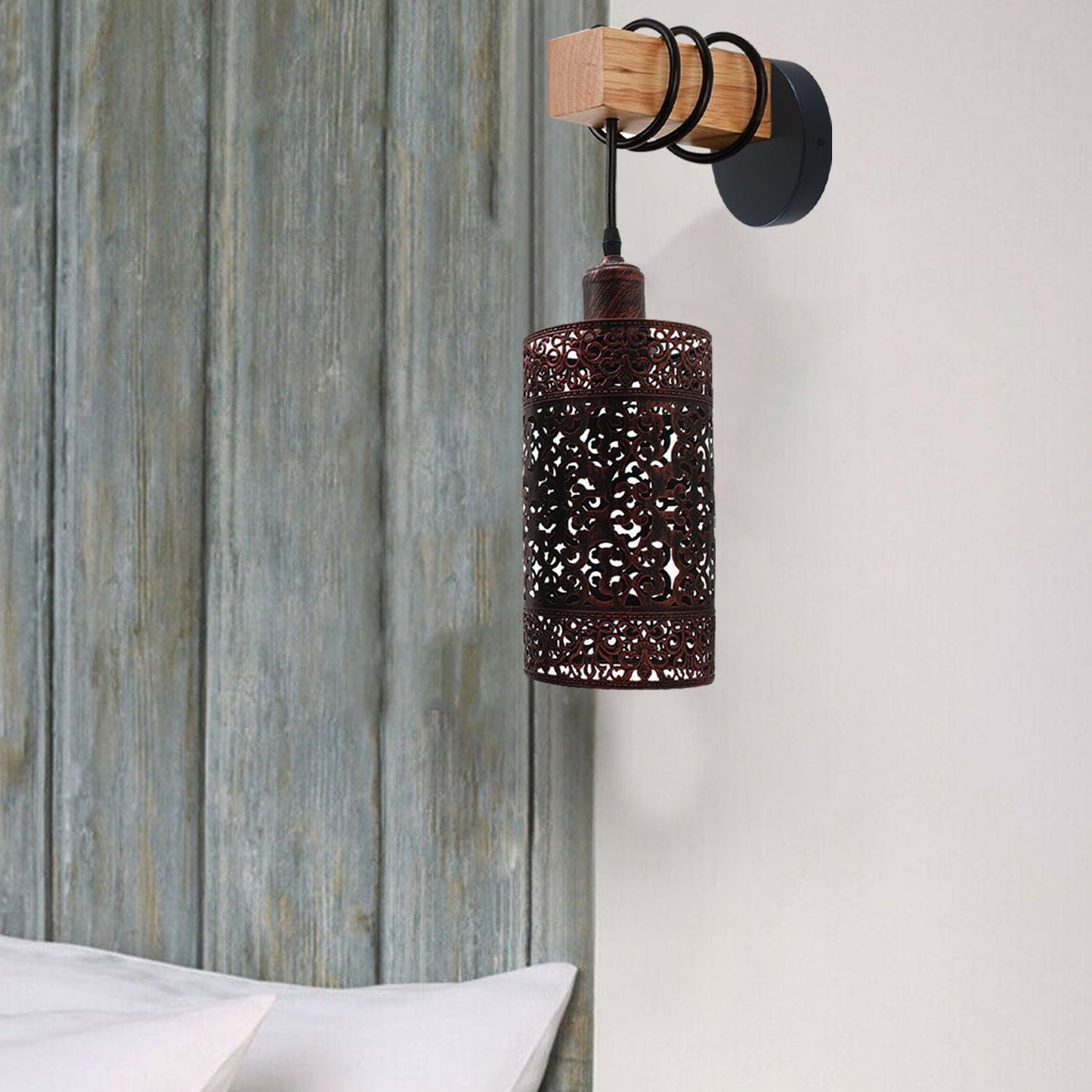 Wall Sconce Down Indoor Wooden Wall Lights Night Lamp for Living Room