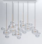 Nordic Glass Bubble Pendant Chandelier LED