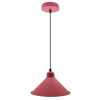 Modern Industrial Cone Shade Pendant Light E27 Adjustable Hanging Lamp