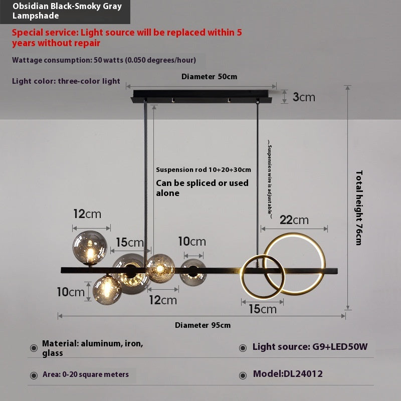 Dining-room Lamp Modern Minimalist Led Chandelier