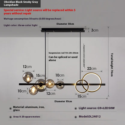 Dining-room Lamp Modern Minimalist Led Chandelier