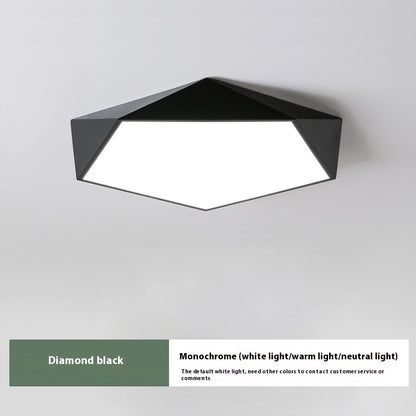 Color Macaron Ceiling Lamp Creative Geometric Room Lamp