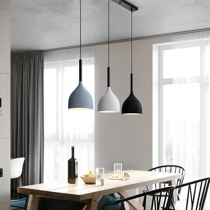 Nordic Three-Head Pendant Light Modern Minimalist
