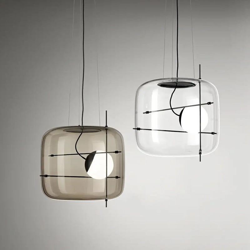 Glass Modern Bedside Pendant Light