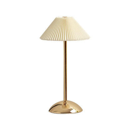 Bedroom Bedside Lamp Pleated Atmosphere Charging