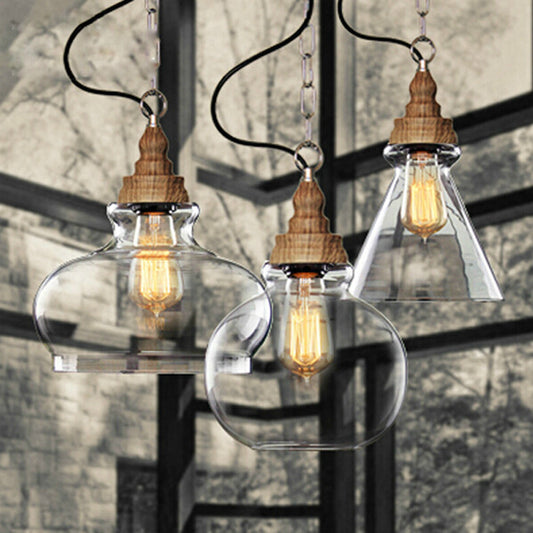 Fashionable Transparent Glass Chandelier For Household Use