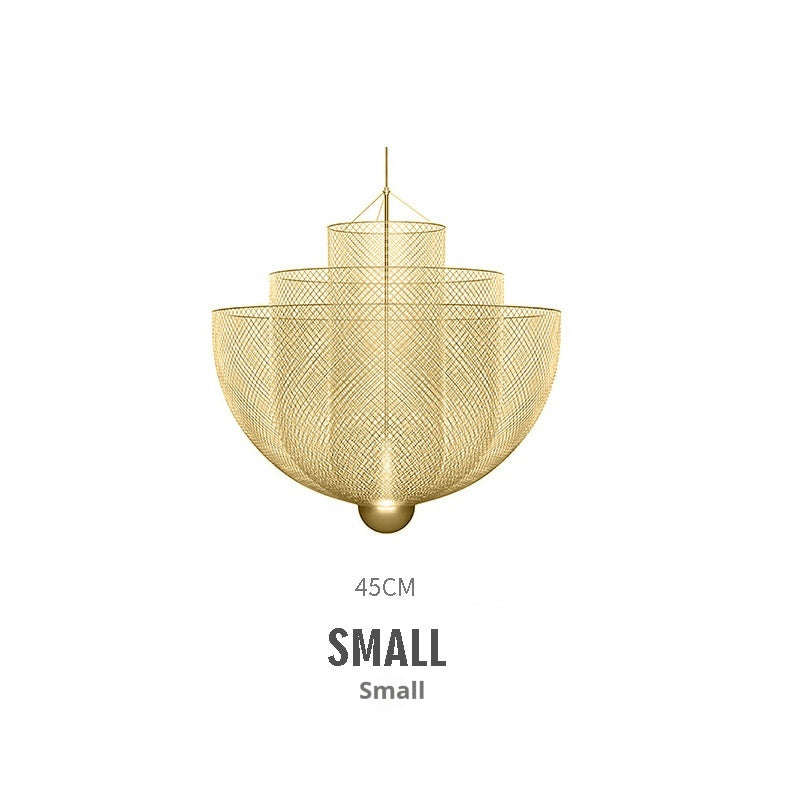Nordic Mesh Shadow Crystal Pendant Light