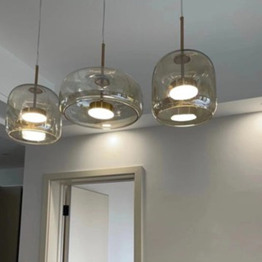 Glass Chandelier Jellyfish Restaurant Coffee Shop Bedside Decorations Lamps