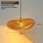 Modern Bamboo Woven Pendant Light