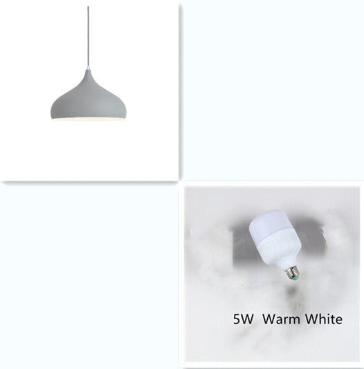 Lámpara colgante LED moderna de aluminio