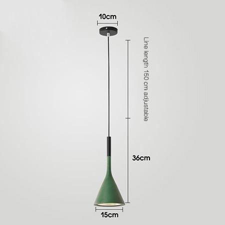 Minimalist Iron & Aluminum Single Head Pendant Light