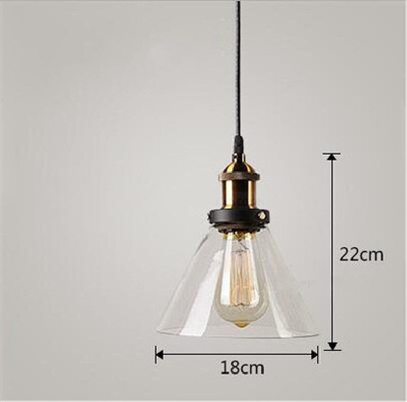 Nordic Industrial Glass Pendant Chandelier