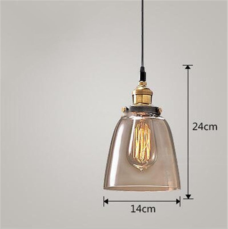 Nordic Industrial Glass Pendant Chandelier