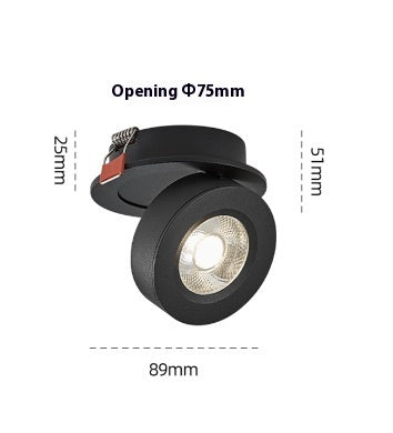 LED Embedded Folding Spotlight