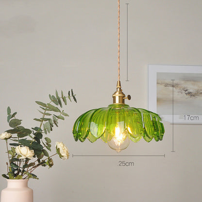 Cafe Brass Glass Chandelier