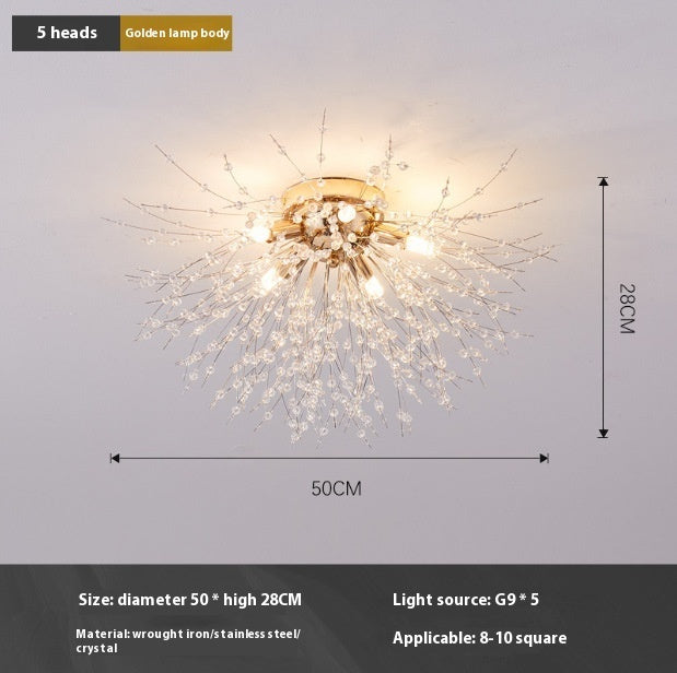 Lamp In The Living Room Dandelion Crystal Chandelier