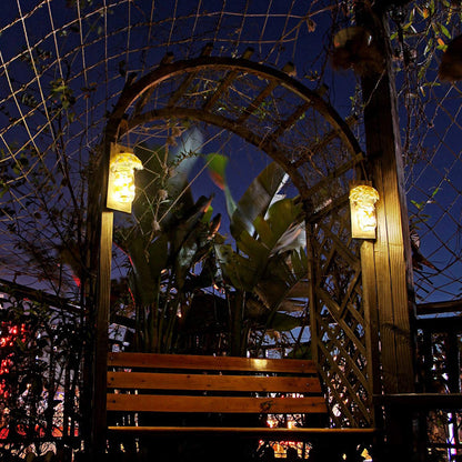 Glass mason jar retro wall lamp