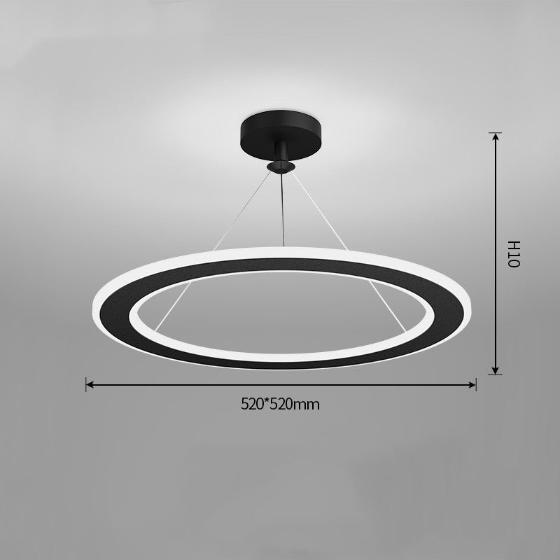 Modern Iron Circular LED Ceiling Chandelier