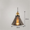 Nordic Industrial Glass Pendant Chandelier
