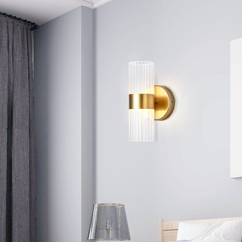 Modern Iron & Acrylic LED Bedside Wall Lamp