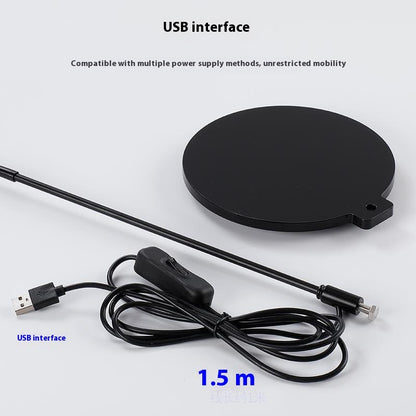 Led Moss Plant Acrylic Fish Tank USB Micro Landscape Glass Flower Container Lamp