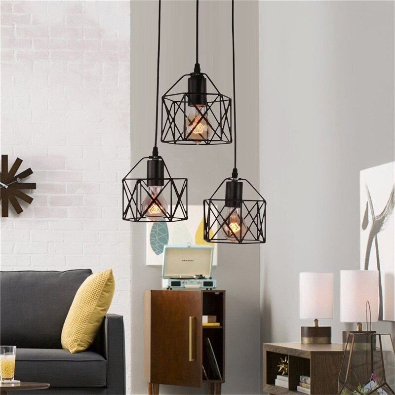 American Country Style Iron Pendant Light