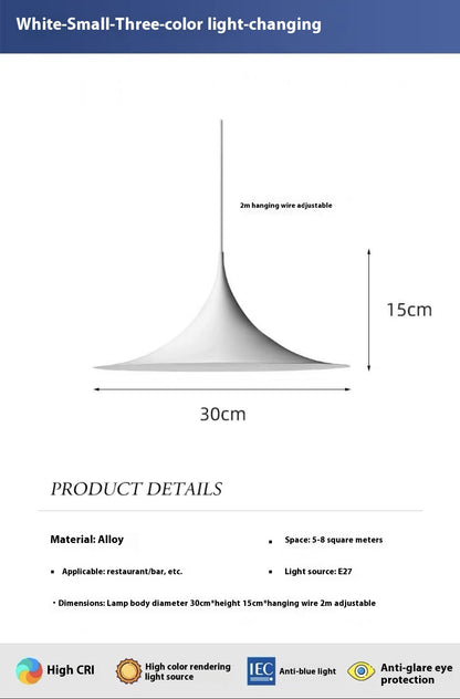 Dining Table UFO Chandelier Bar Counter Horn Lamp