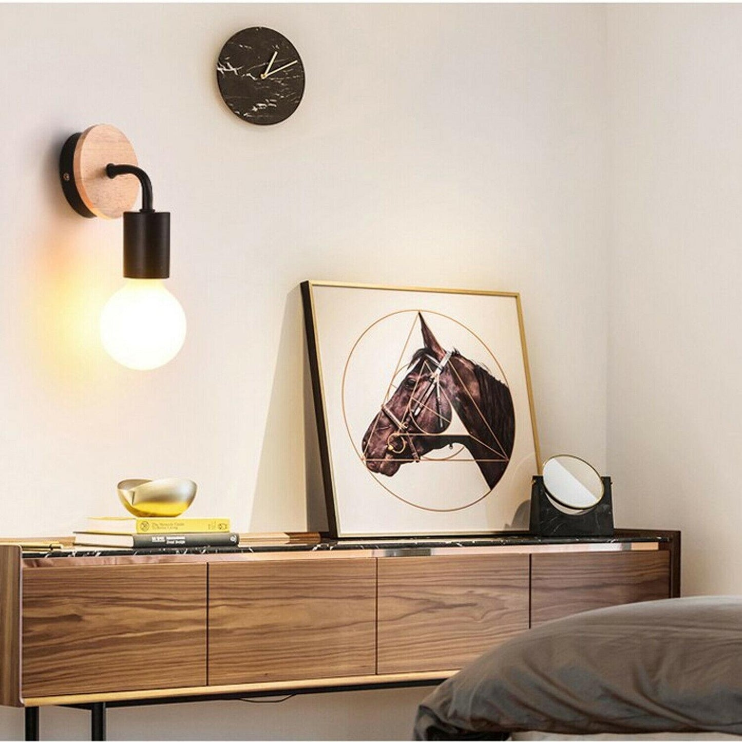 Retro Wood Wall Sconce Light~1415