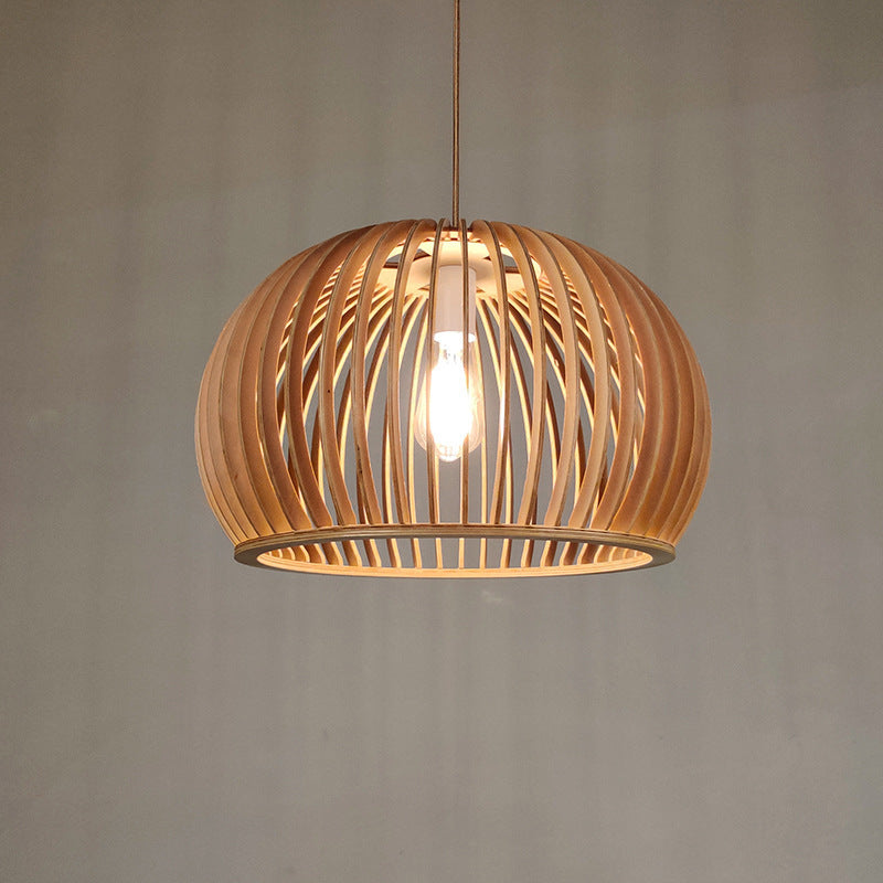 Lámpara colgante de madera nórdica de media luna - Minimalista moderna