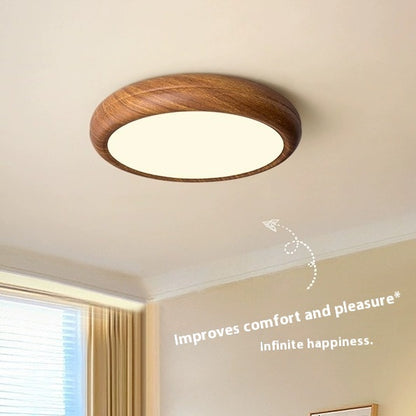 Bedroom Ceiling Lamp Creative Walnut Colors