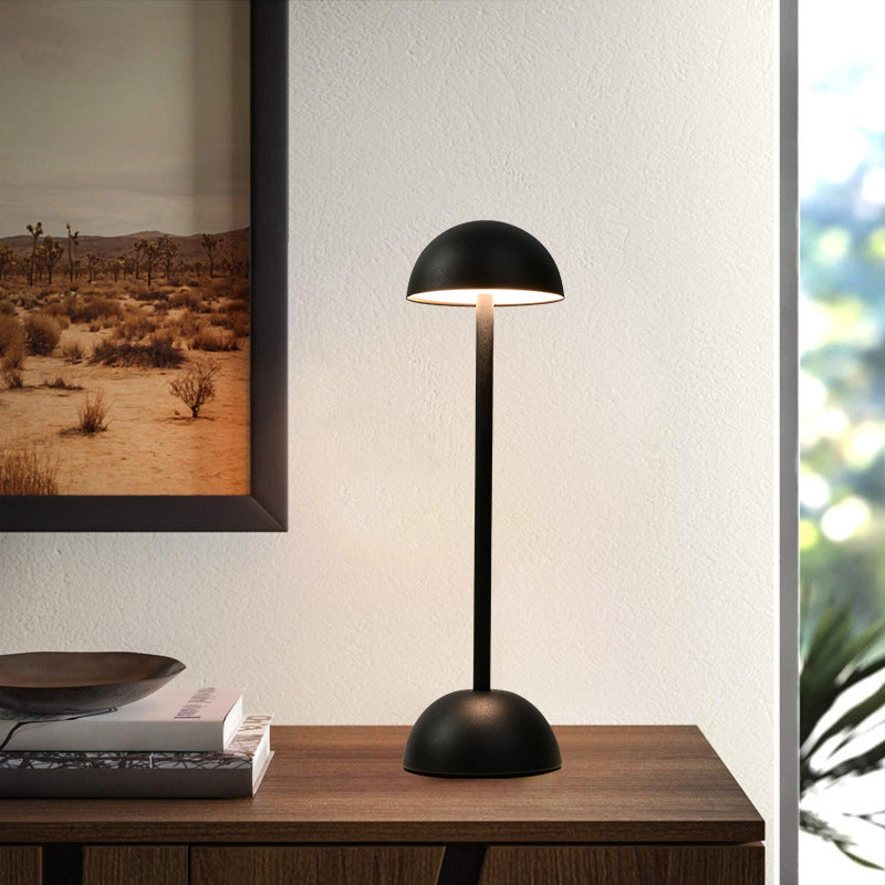 High Foot Metal Mushroom Table Lamp Bar Bedside Ambience Light