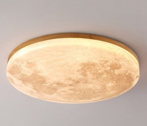 New Chinese Moon Nordic Creative And Cozy Room Bedroom Log Balcony Aisle LED Ceiling Light