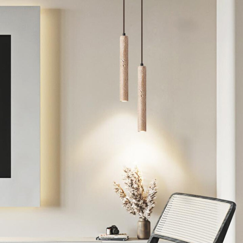 Bedside Chandelier Yellow Cave Stone Minimalist Long-line Wall Light Bulb