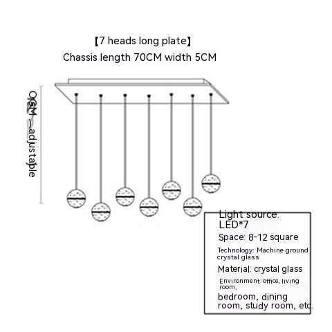 Meteor Shower Crystal Bubble Chandelier Villa Stair