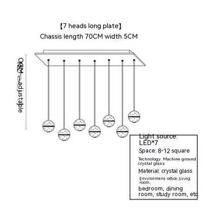 Meteor Shower Crystal Bubble Chandelier Villa Stair