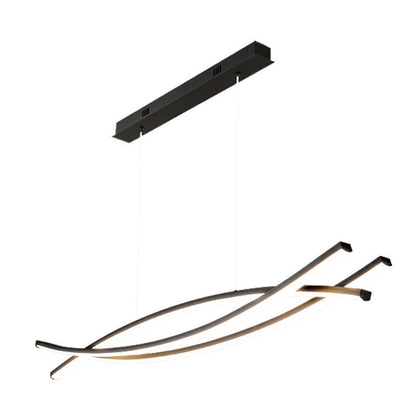 Black Nordic Three Long Chandelier Bar Table