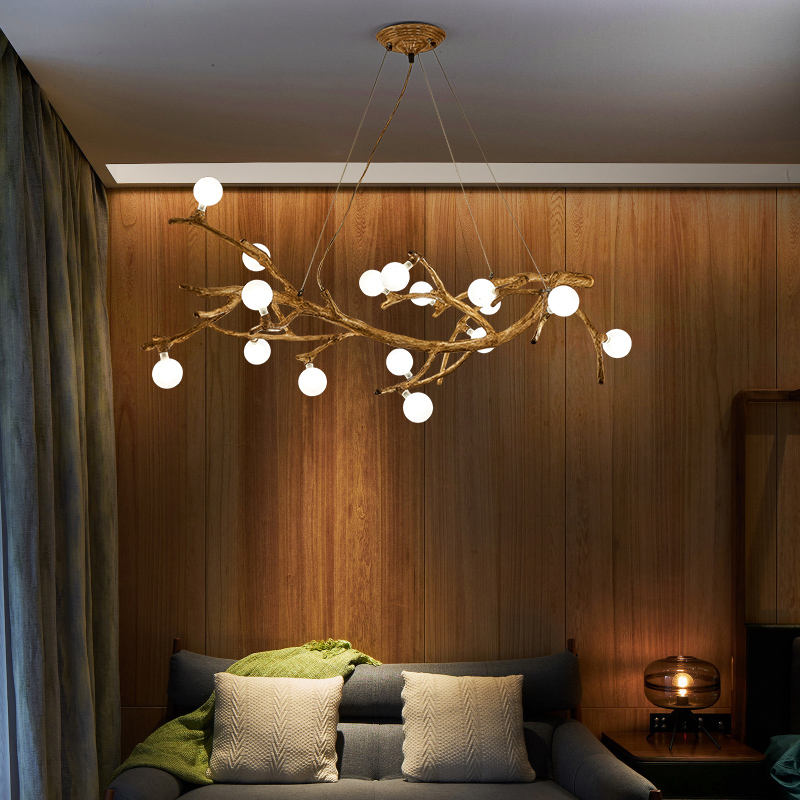 Zen Tree Branch Pendant Chandelier Wabi Sabi