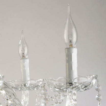 6-Light Modern Crystal Chandelier Clear K9 Light
