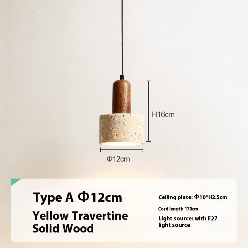 Japanese Style Cream And Quiet Wind Bedroom Bedside Chandelier