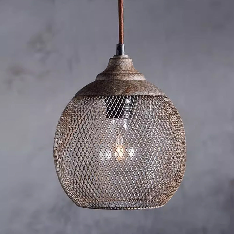 Retro Industrial Style Iron Iron Net Chandelier