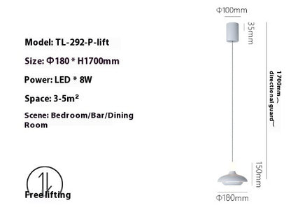 Modern Minimalist And Adjustable Creative Bedside Pendant Light