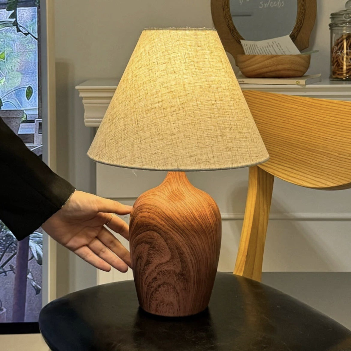 Table Lamp Silent Style Bedroom High-grade New Chinese Retro Induction Hotel