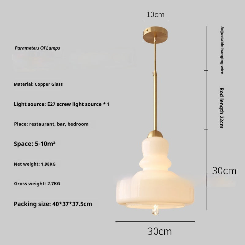 Color Gourd Small Droplight French Bedroom Hotel Bar Decoration Lamps