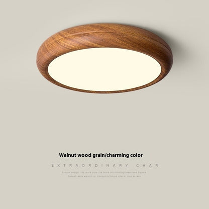 Bedroom Ceiling Lamp Creative Walnut Colors