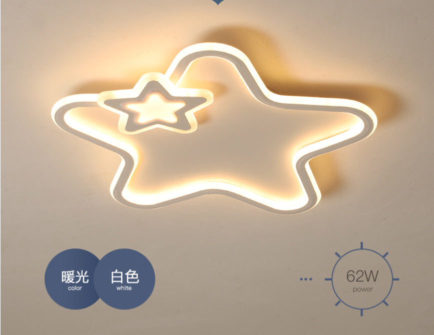 Children's Room Ceiling Led Bedroom Light Five-pointed Star Lamp