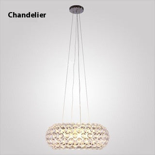 Modern Minimalist Living Dining Room Bedroom Shopping Mall Gem Chandelier
