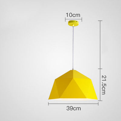 Colorful Geometric Iron Pendant Light