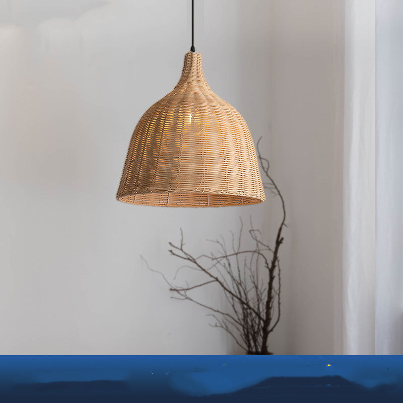 Japanese Restaurant Chandelier Bamboo Rattan Quiet Wind Zen